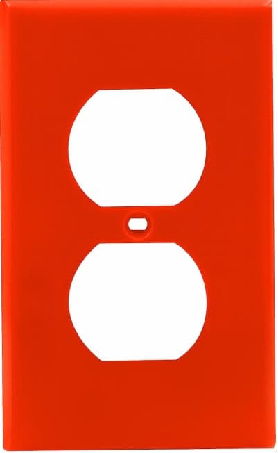 PLACA NAYLON DOBLE COLOR NARANJA 80703-ORG