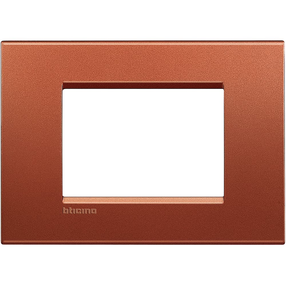 PLACA METAL 3 MOD COLOR LADRILLO LIVINGLIGHT LNA4803RK