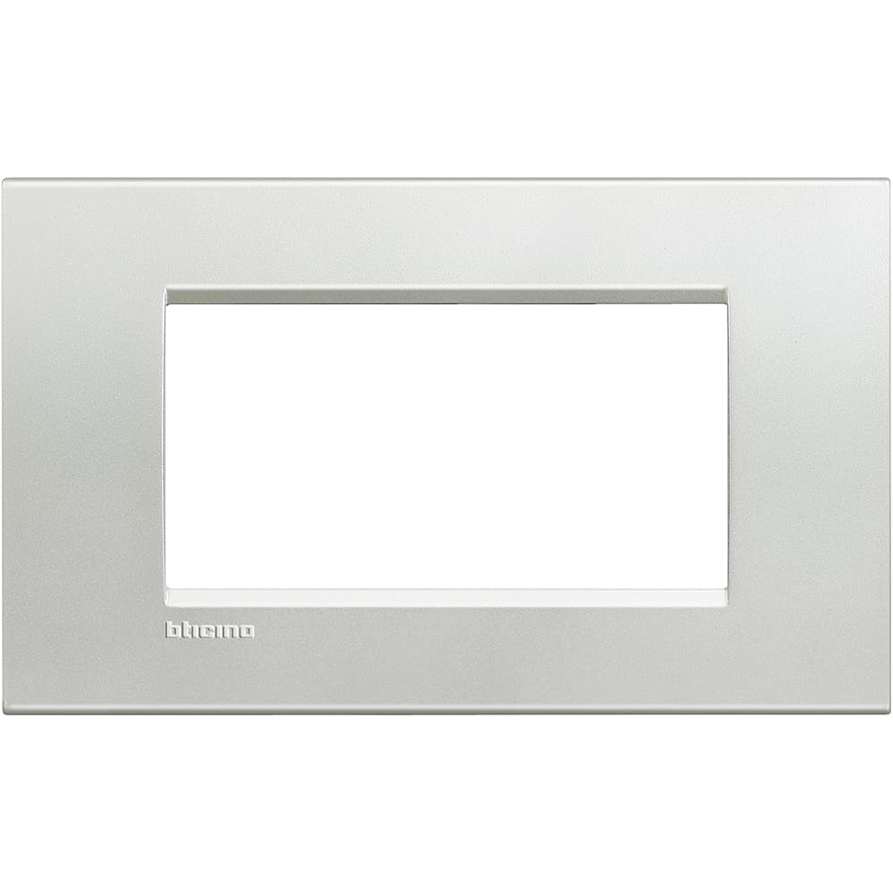 PLACA METAL 4 MOD COLOR PLATA LIVINGLIGHT LNA4804AG