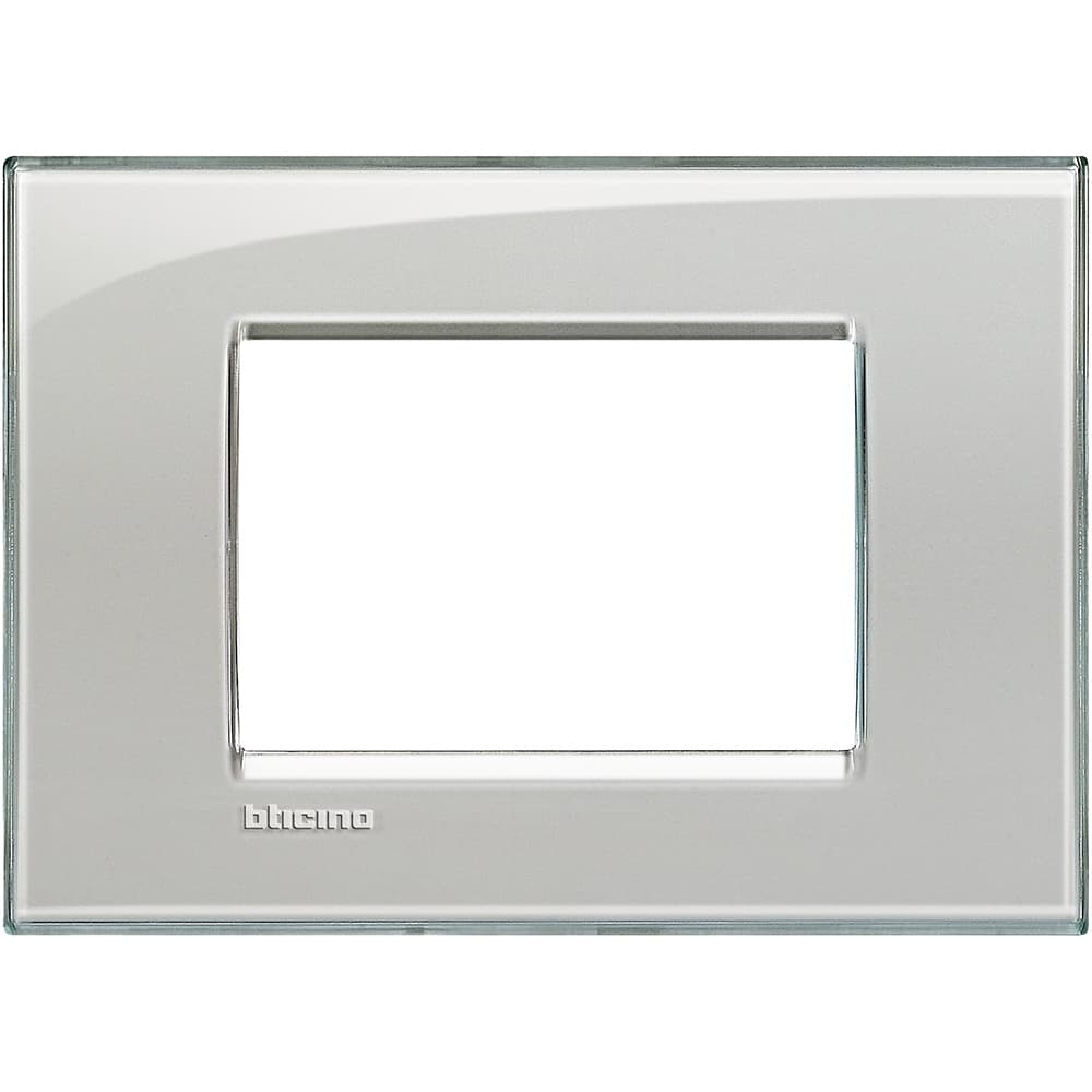 PLACA TECNOPOLIMERO 3 MOD COLOR GRIS HIELO LIVINGLIGHT LNA4803KG