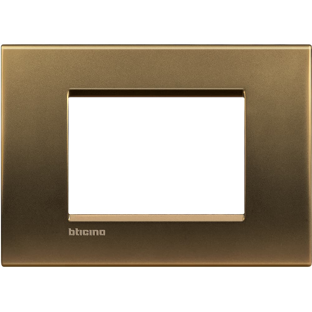 PLACA METAL 3 MOD COLOR BRONCE LIVINGLIGHT LNA4803BZ