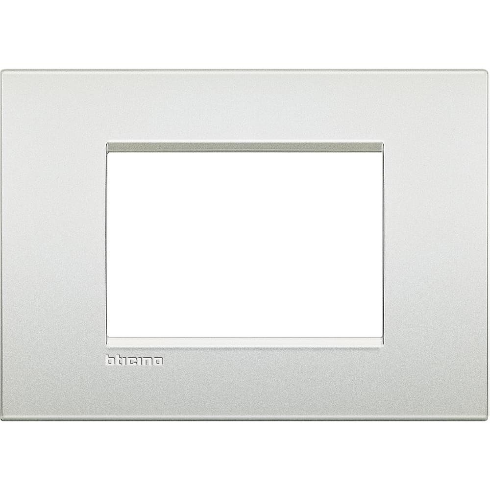 PLACA METAL 3 MOD COLOR BLANCO PERLA LIVINGLIGHT LNC4803PR