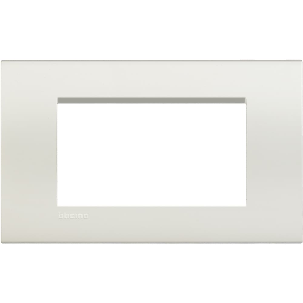 PLACA TECNOPOLIMERO 4 MOD COLOR BLANCO LIVINGLIGHT LNA4804BI