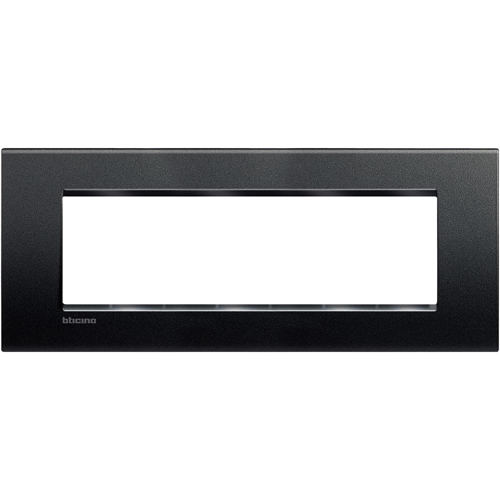PLACA TECNOPOLIMETRO 7 MOD. LIVING-LIGHT RECTANGULAR ANTRACITA LNA4807AR