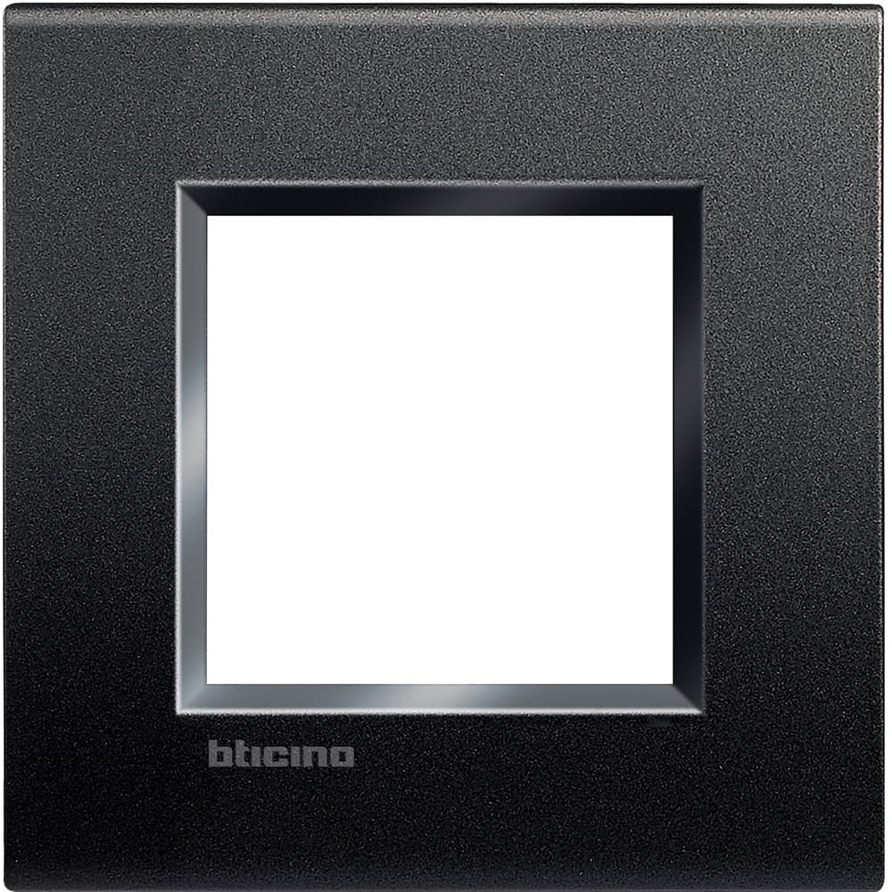 PLACA TECNOPOLIMERO 2 MOD ANTRACITA LIVINGLIGHT LNA4802AR