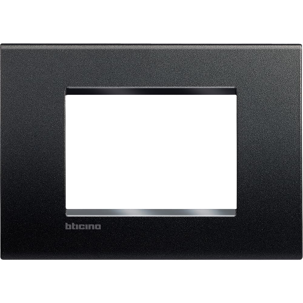 PLACA TECNOPOLIMERO 3 MOD COLOR ANTRACITA LIVINGLIGHT LNA4803AR