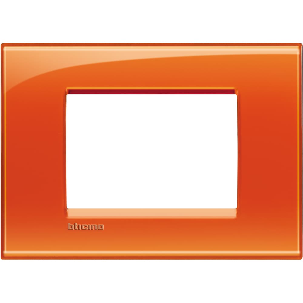 PLACA TECNOPOLIMERO 3 MOD COLOR NARANJA LIVINGLIGHT LNA4803OD