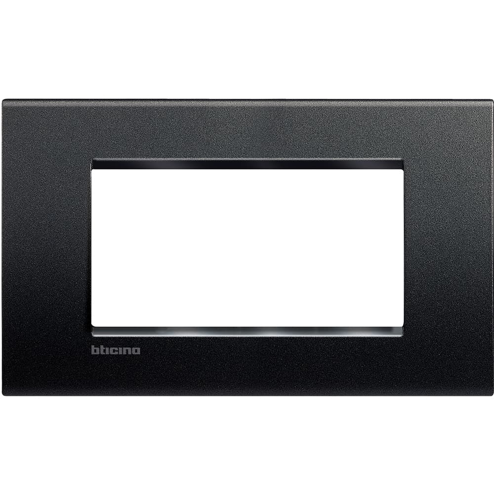 PLACA TECNOPOLIMERO 4 MOD COLOR ANTRACITA LIVINGLIGHT LNA4804AR