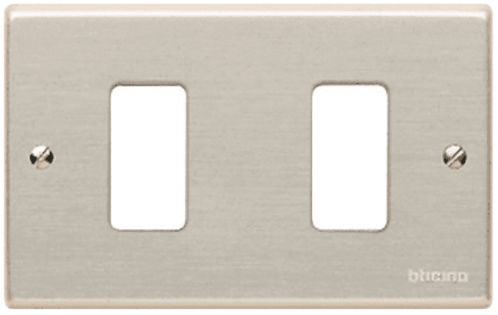 PLACA ALUMINIO 2 MOD COLOR CHAMPAGNE C/SOP MAGIC 503/2SR