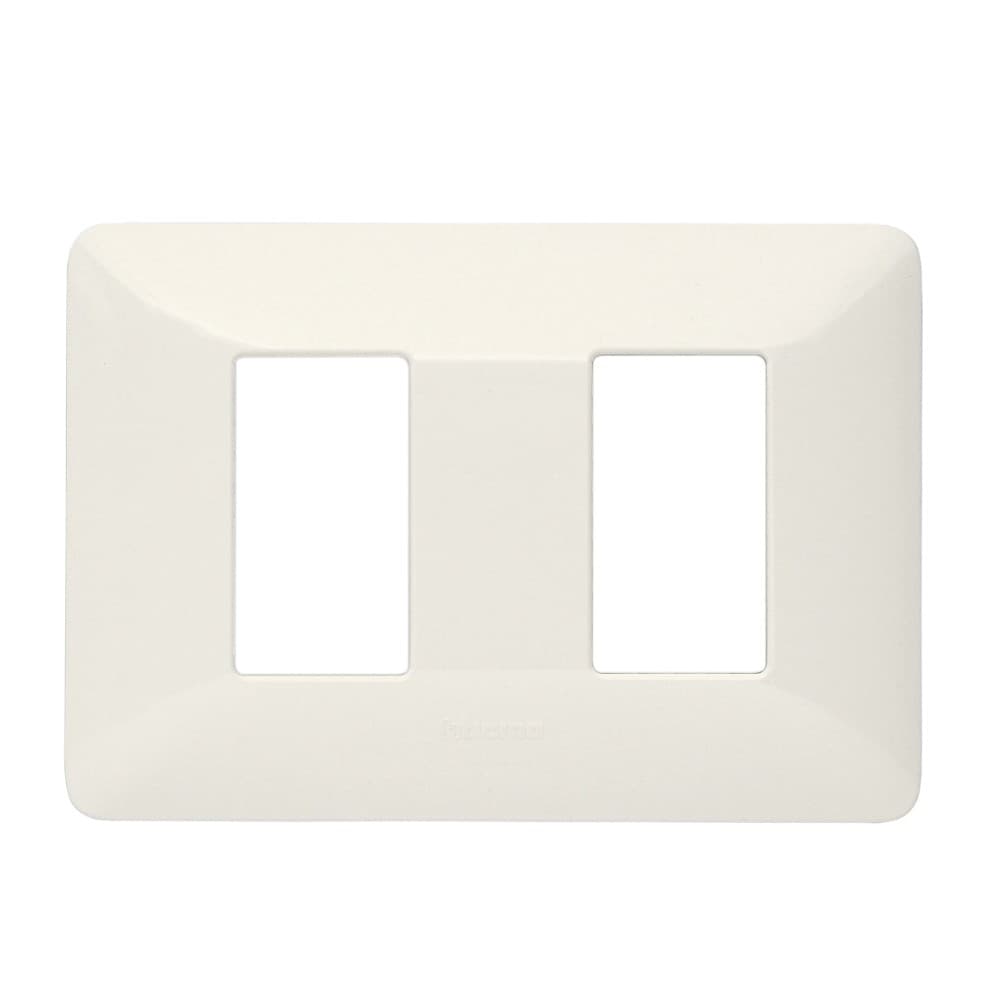 PLACA TECNOPOLIMERO 2 MOD COLOR MARFIL C/SOP MATIX AM503S/2AV