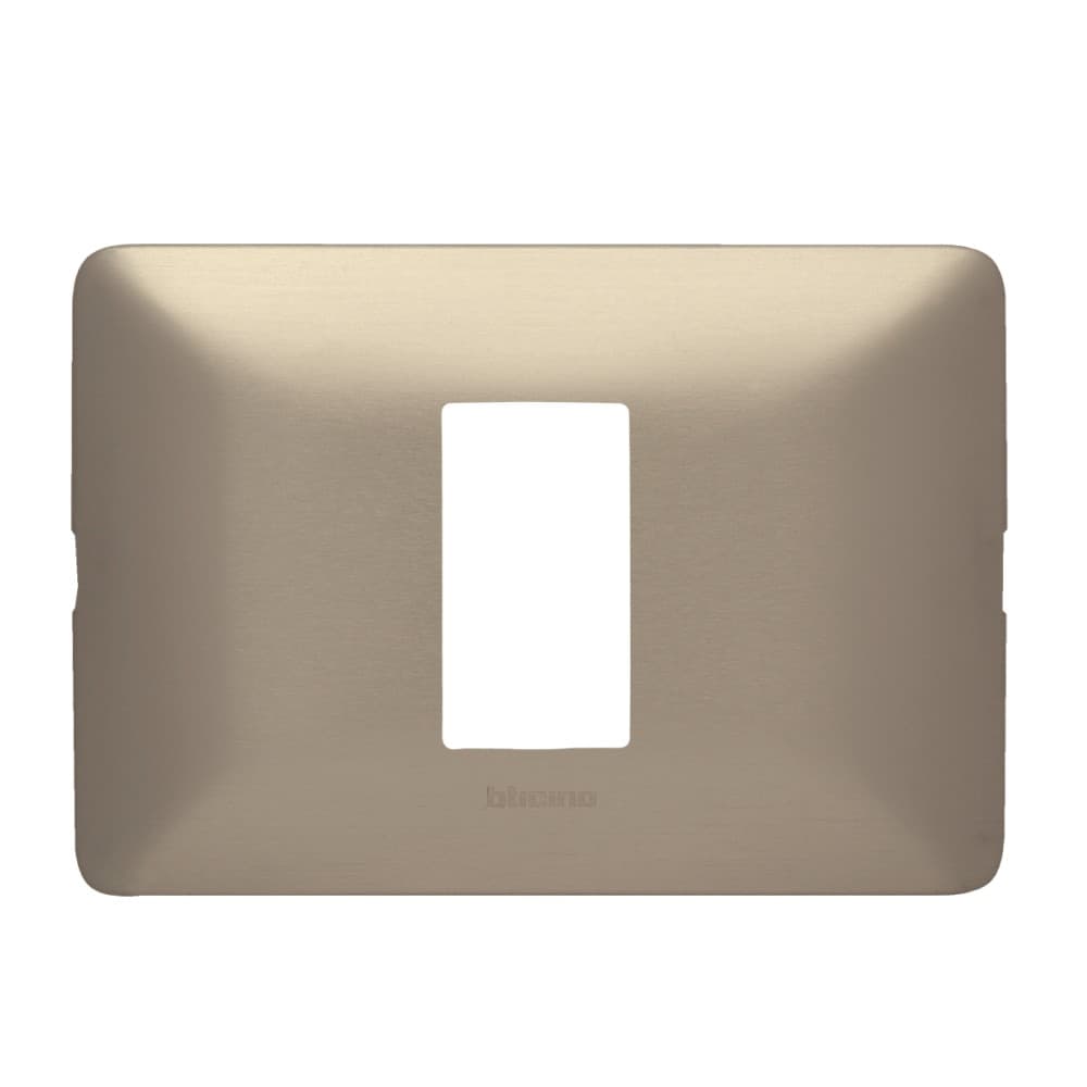 PLACA ALUMINIO 1 MOD COLOR CHAMPAGNE C/SOP MATIX AM503SM1CH