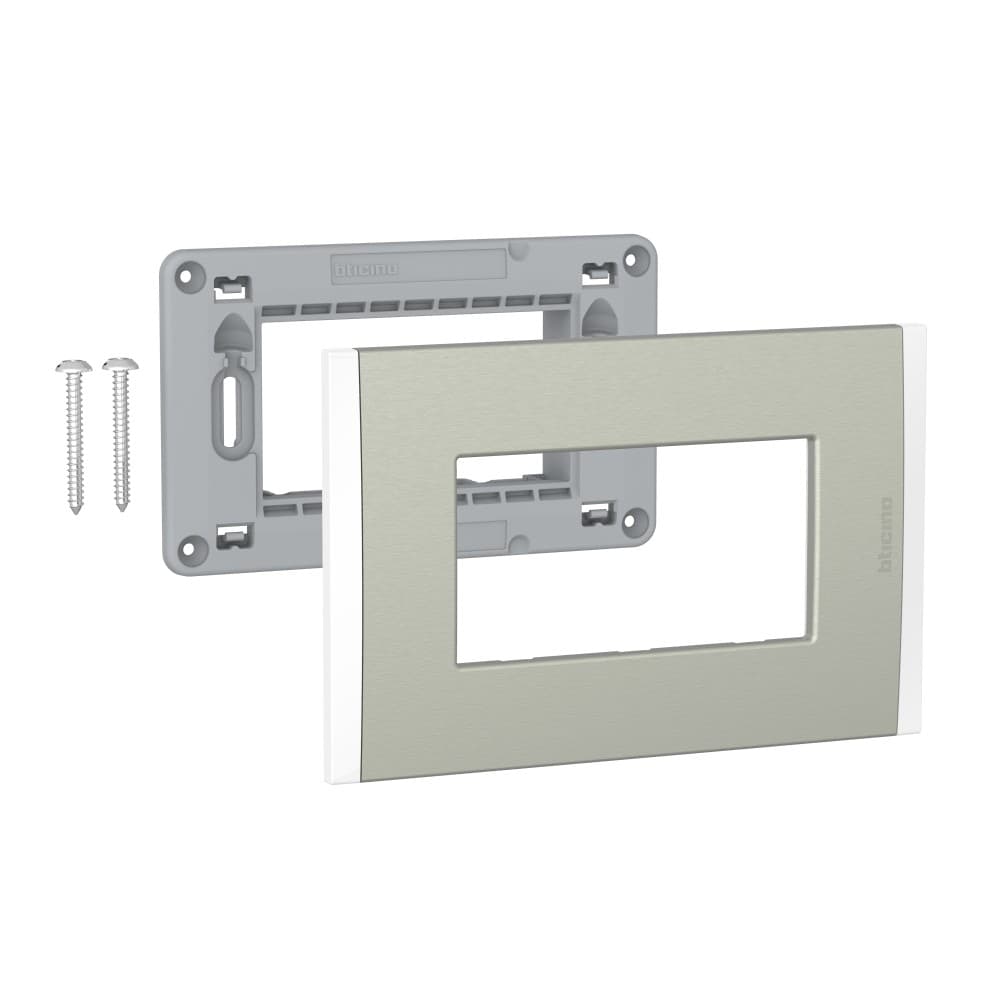 PLACA TECNOPOLIMERO 3 MOD ALUM CHAMPAGNE C/SOP MODUS4 AH5S3MC