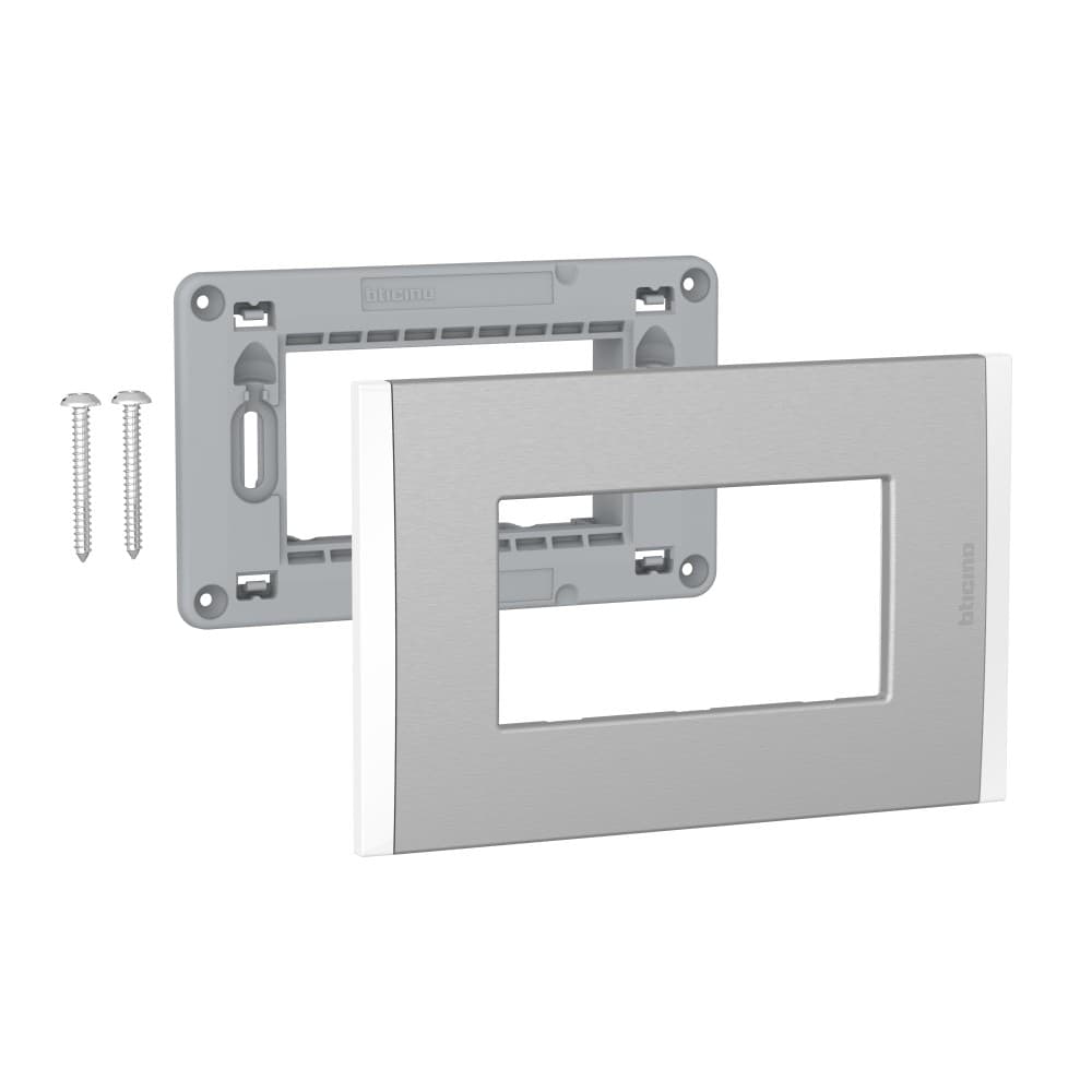 PLACA TECNOPOLIMERO 3 MOD ALUM TITANIO BL C/SOP MODUS4 AH5S3MT