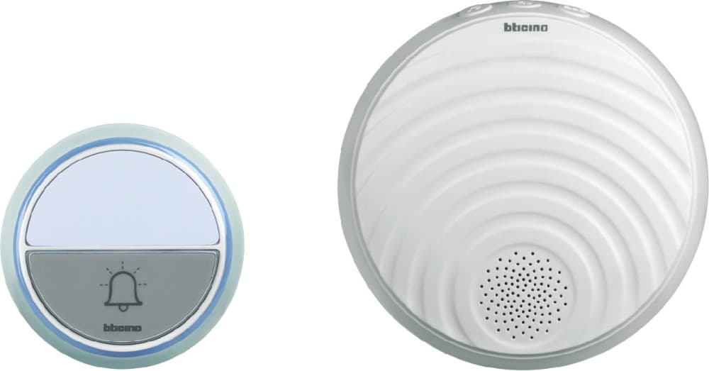 TIMBRE INALAMBRICO REGUL PARED 75DB 15 TONOS BLANCO ENCHUFABLE 393016D