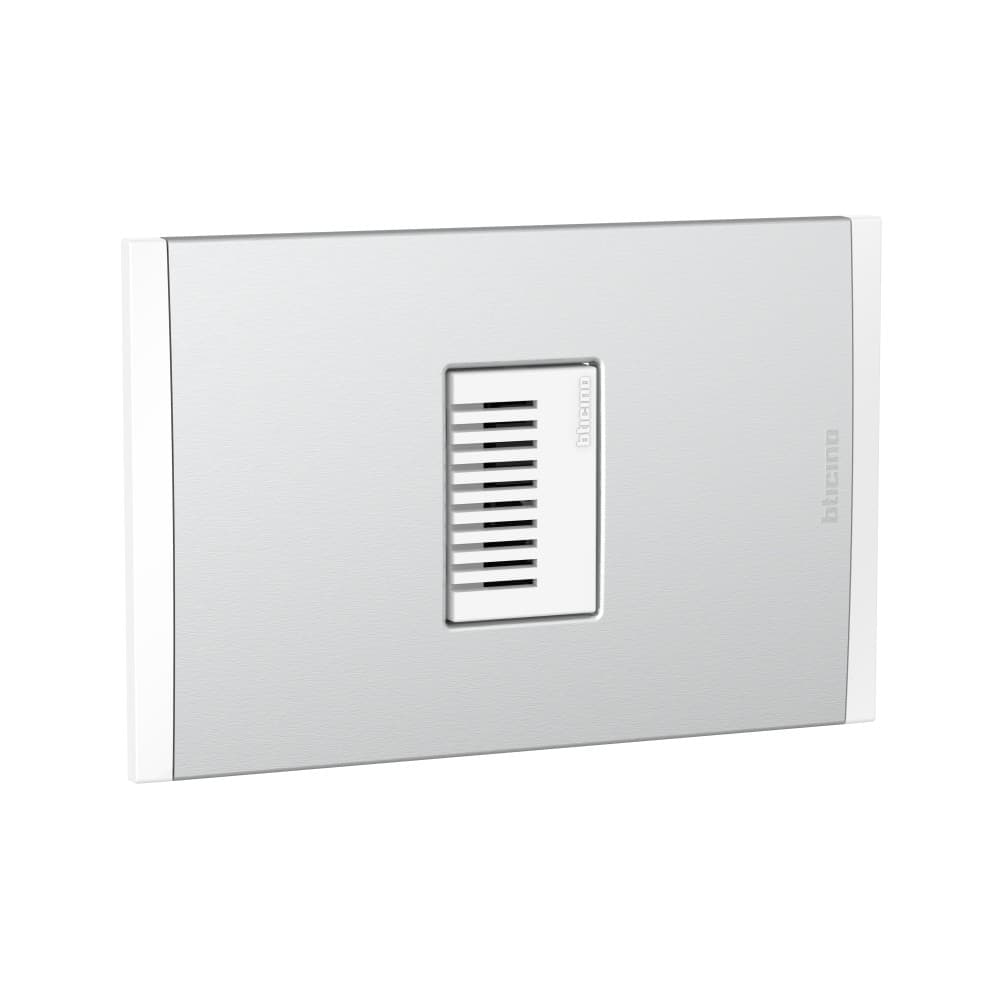 ZUMBADOR 230VAC BLANCO  C/PLACA ALUM NATURAL MODUS4 AH2149EBMN