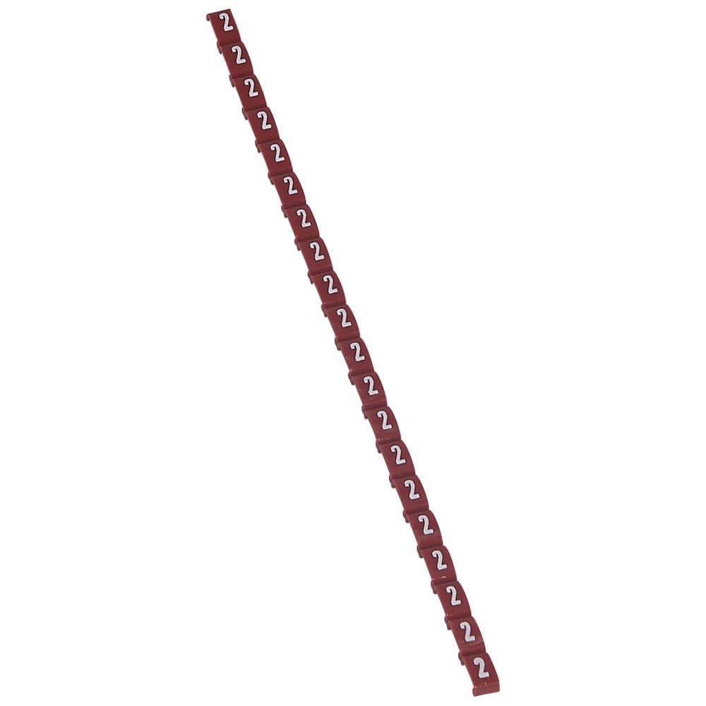 MARCADOR P/CABLE NRO 2 ROJO DUPLIX 038402