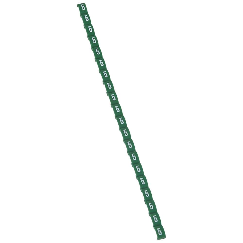 MARCADOR P/CABLE NRO 5 VERDE DUPLIX 038405