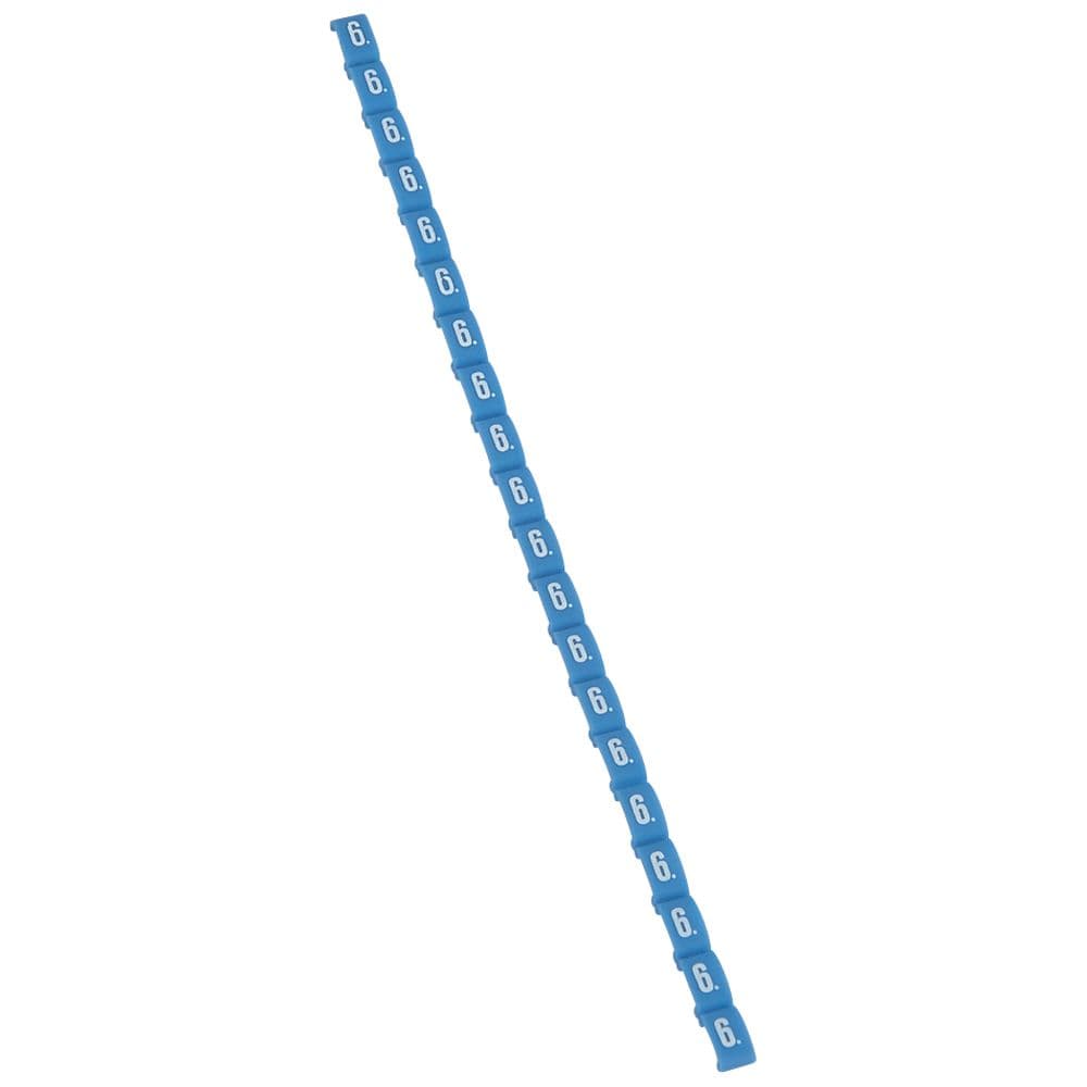 MARCADOR P/CABLE NRO 6 AZUL DUPLIX 038406