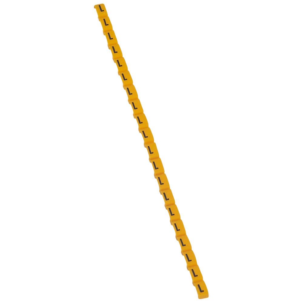 MARCADOR P/CABLE LETRA L AMARILLO DUPLIX 038421