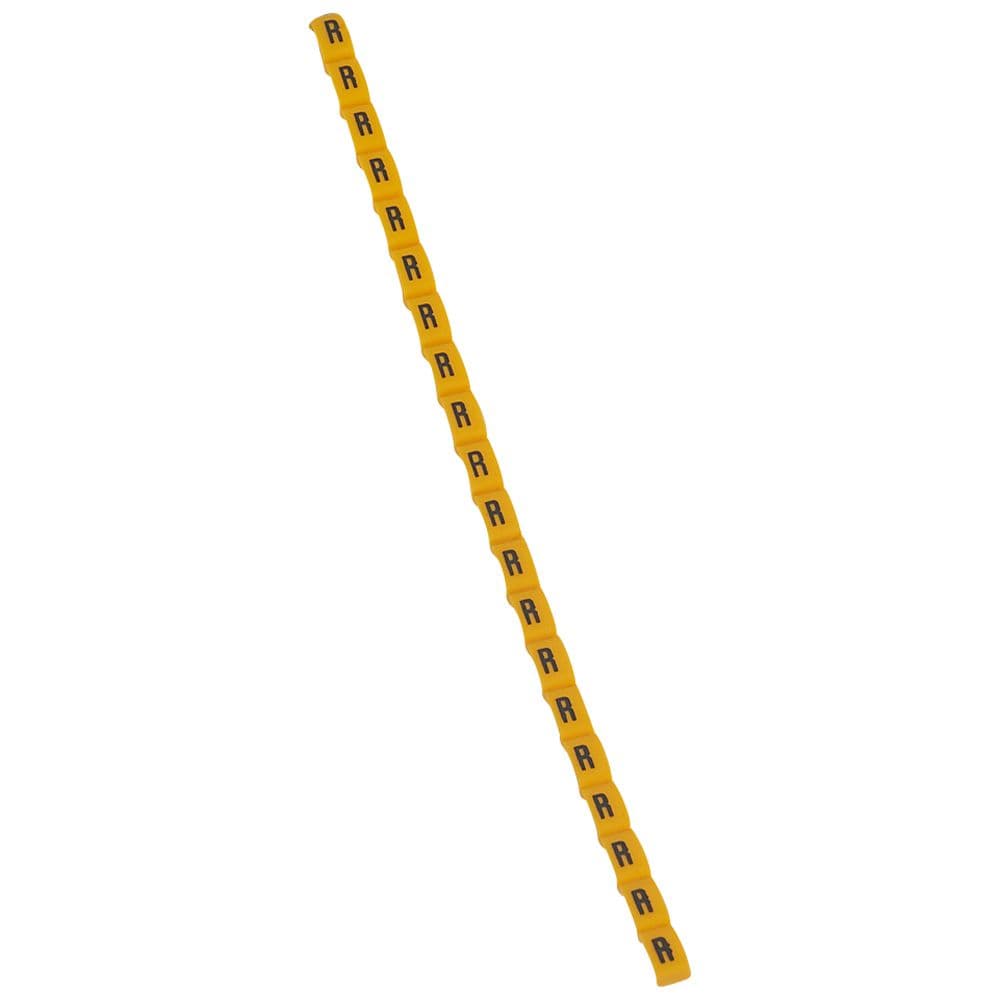 MARCADOR P/CABLE LETRA R AMARILLO DUPLIX 038427