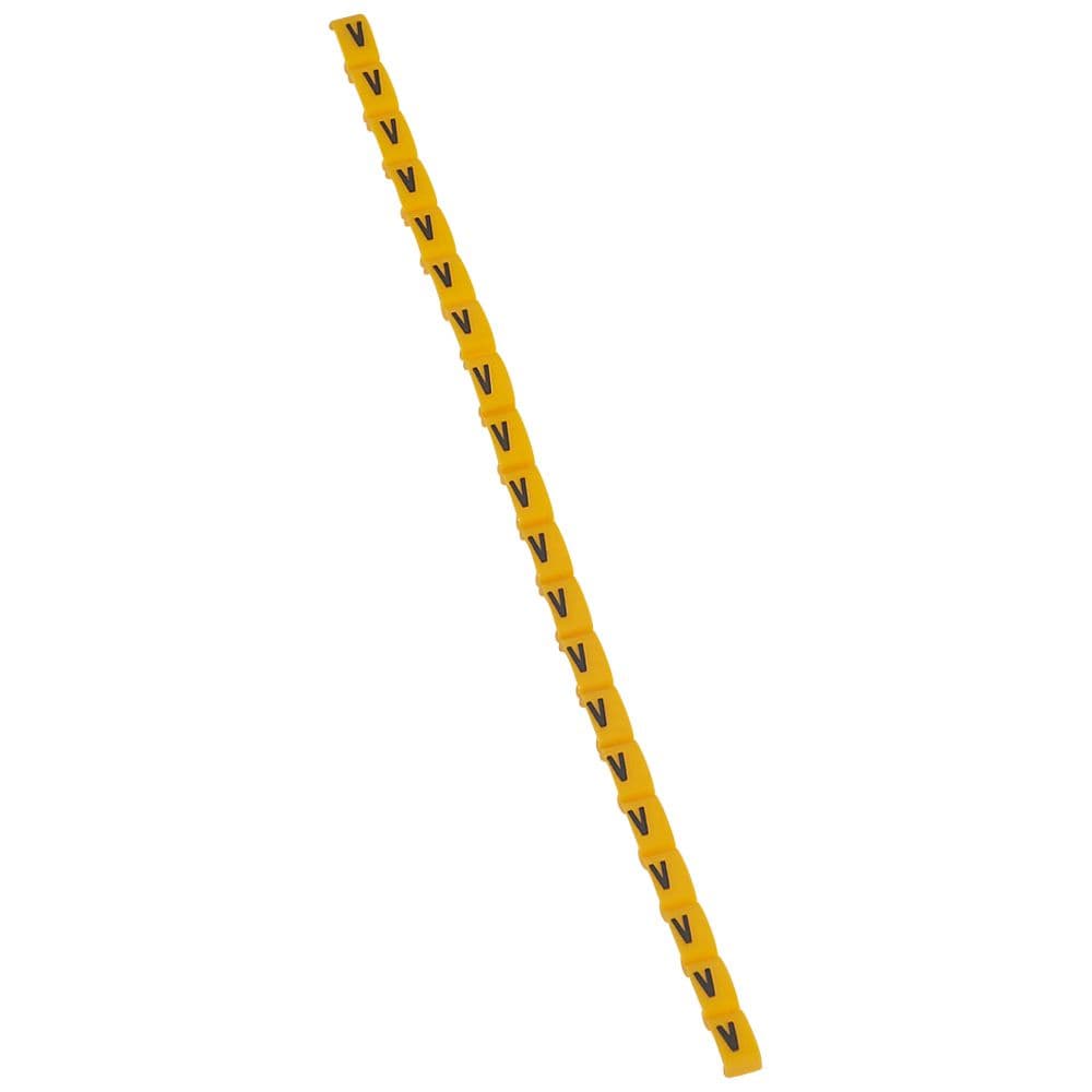 MARCADOR P/CABLE LETRA V AMARILLO DUPLIX 038431