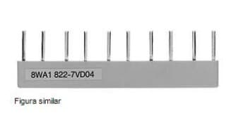 PUENTE UNION P/BORNERA 10P 2.5MM2 8WA1898
