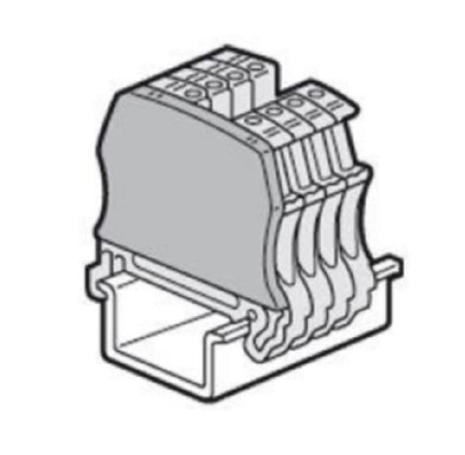 TAPA FINAL P/BORNERAS PORTAFUSBLES 2.5MM2 GRIS 2MM VIKING 3 037555
