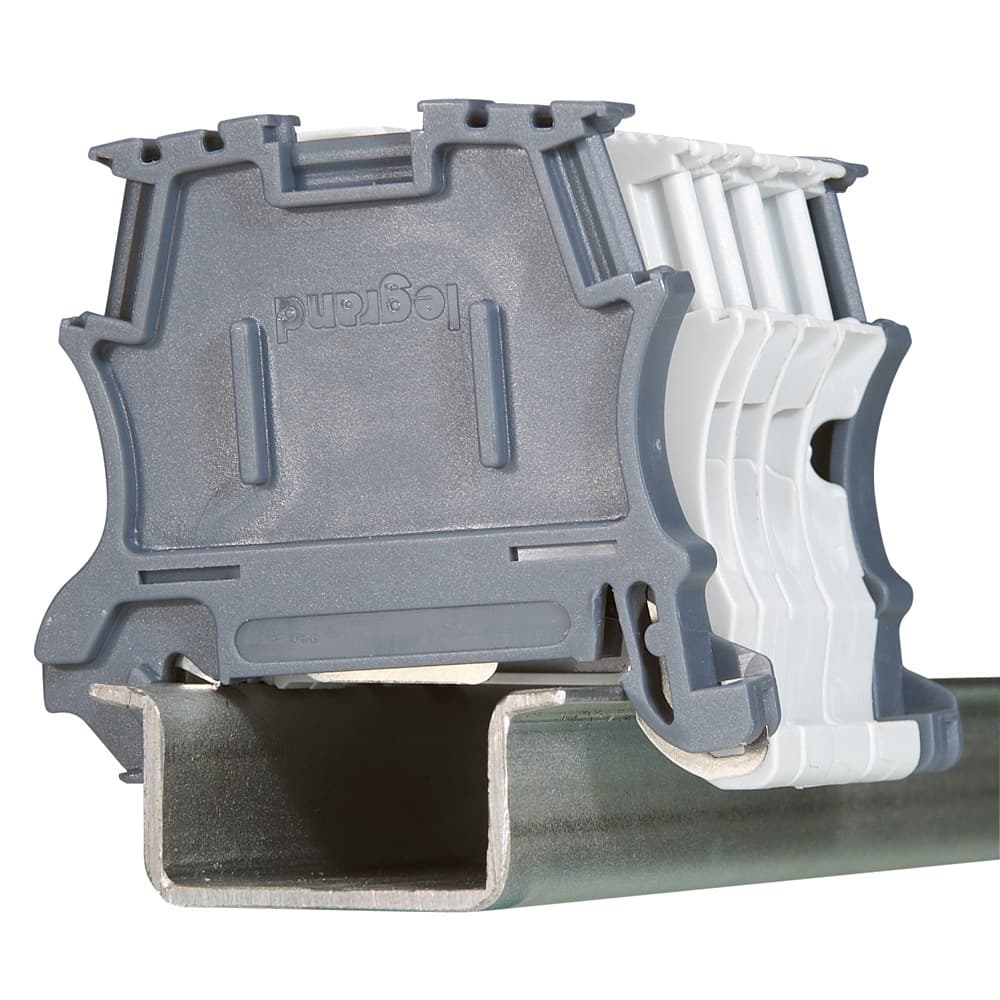 TOPE DE FIJACION Y/O TAPA FINAL PASO 6MM  PARA BORNES DE 1 PISO PASOS 5-6-8-10MM 37510