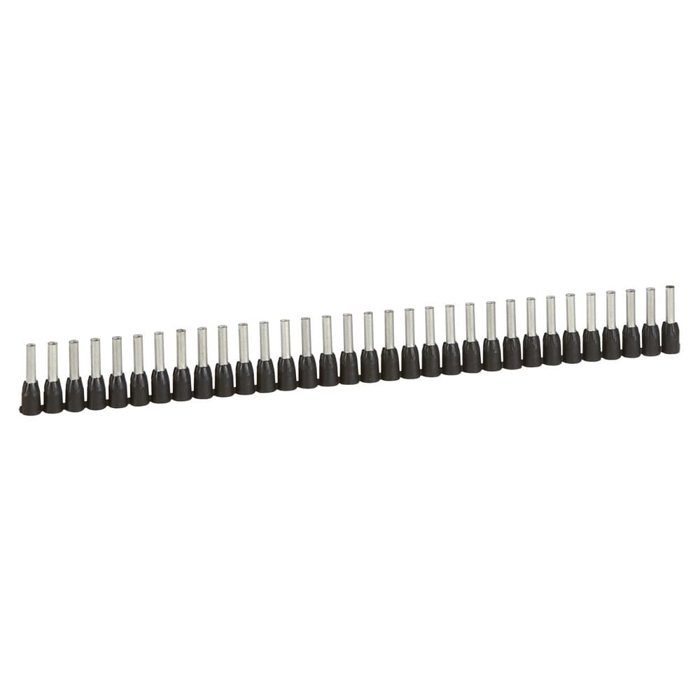 TERMINAL TUBULAR SIMPLE AISLADO 1.5MM2 NEGRO C/40UND STARFIX 037664