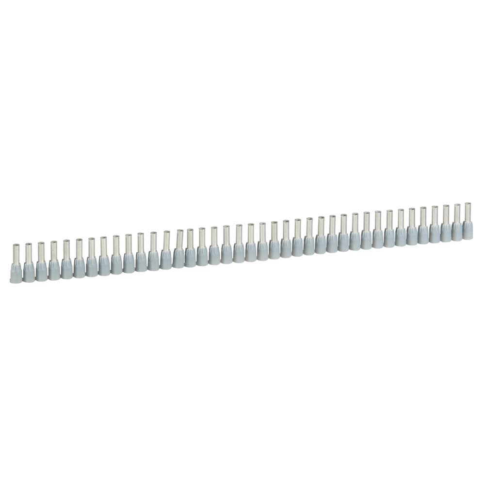 TERMINAL TUBULAR SIMPLE AISLADO 2.5MM2 GRIS C/40UND STARFIX 037666
