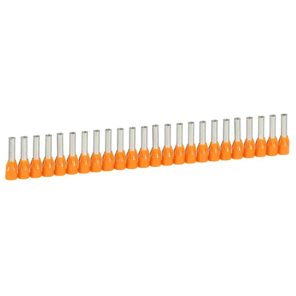 TERMINAL TUBULAR SIMPLE AISLADO 4MM2 NARANJA C/25UND STARFIX 037667