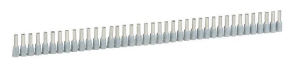 TERMINAL TUBULAR SIMPLE AISLADO 2.5MM2 GRIS STARFIX 037666