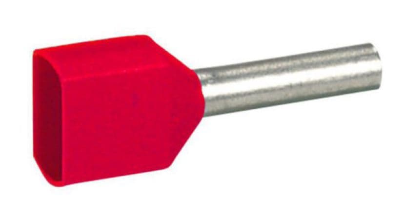 TERMINAL TUBULAR DOBLE AISLADO 1MM2 ROJO STARFIX 037688