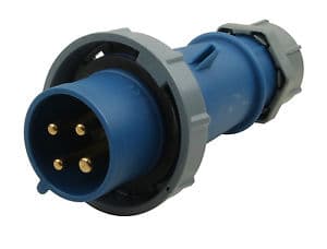 ENCHUFE IND AEREO 3P+T 16A 230V AZUL 9H IP67 281