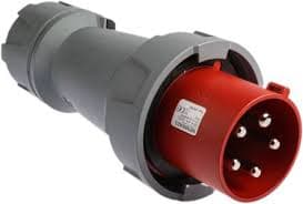 ENCHUFE 125 A.3P+ N + T 415V.ROJO 6H IP67 POWERTOP PLUS 3381