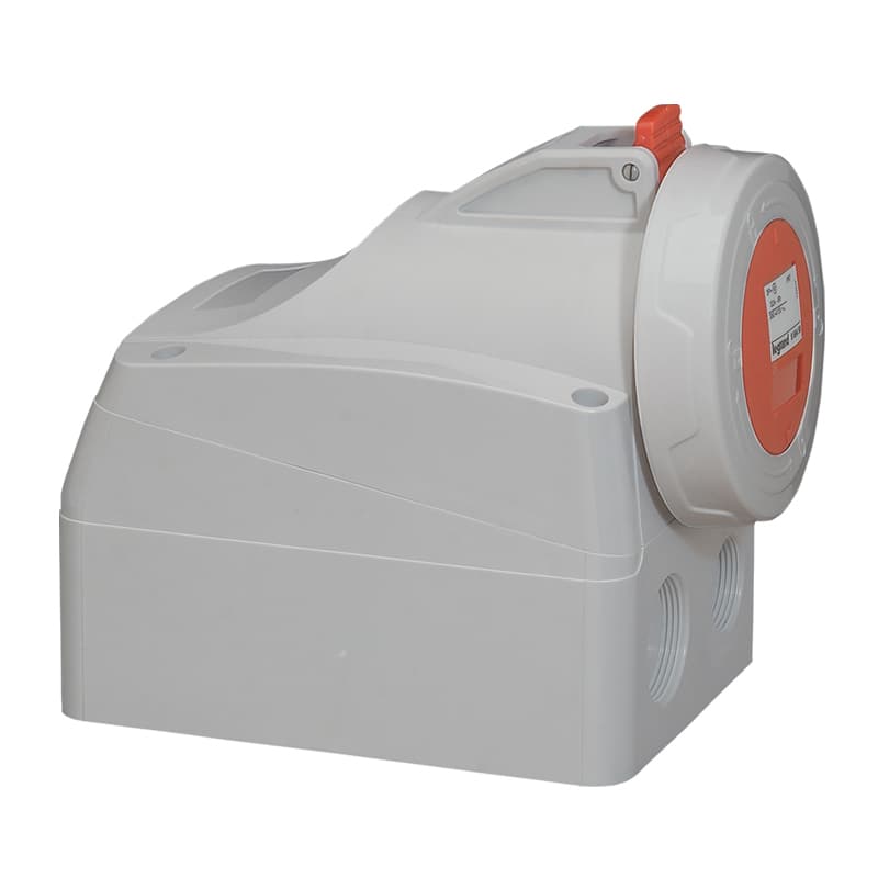 TOMA INDUSTRIAL ADOSABLE 3P+N+T 16A 380/415VAC ROJO 6H IP67 555359