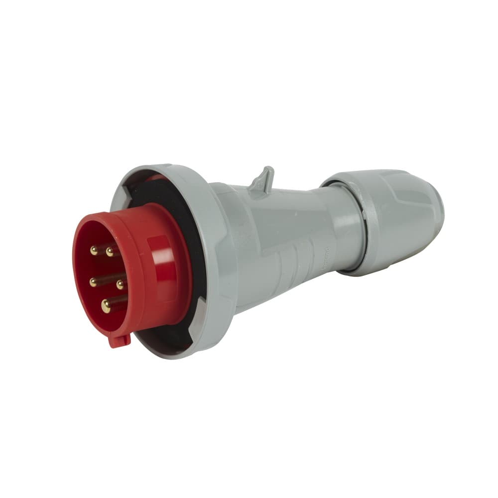 ENCHUFE IND AEREO 3P+N+T 16A 380/415VAC ROJO 6H IP67 555329
