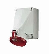 TOMA VISIBLE 63 A.3P+N+T 415V.ROJO 6H IP44 1145A MENNEKES