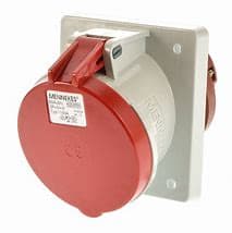 TOMA IND EMPOTRADO 3P+N+T 63A 415V ROJO 6H IP44 1155A MENNEKES