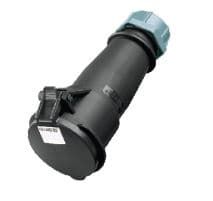 TOMA INDUSTRIAL AEREO 3P+T 32A 500V NEGRO 7H IP44 527