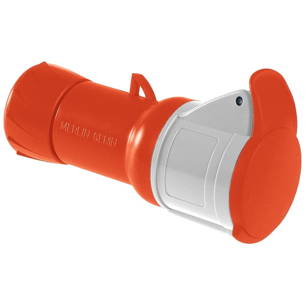 TOMA INDUSTRIAL AEREO 2P+T 16A 380/415VAC ROJO 9H IP44 PKF16M433