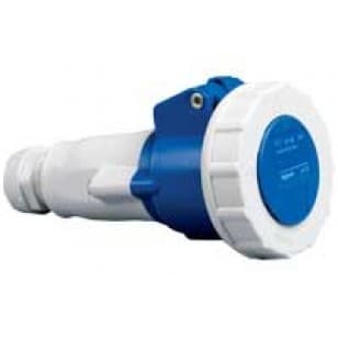 TOMA INDUSTRIAL AEREO 2P+T 16A 250VAC AZUL 6H IP67 056203