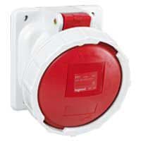 TOMA INDUSTRIAL EMPOTRABLE 3P+T 125A  380/415VAC IP67 ROJO 6H P17 Tempra Pro 59116