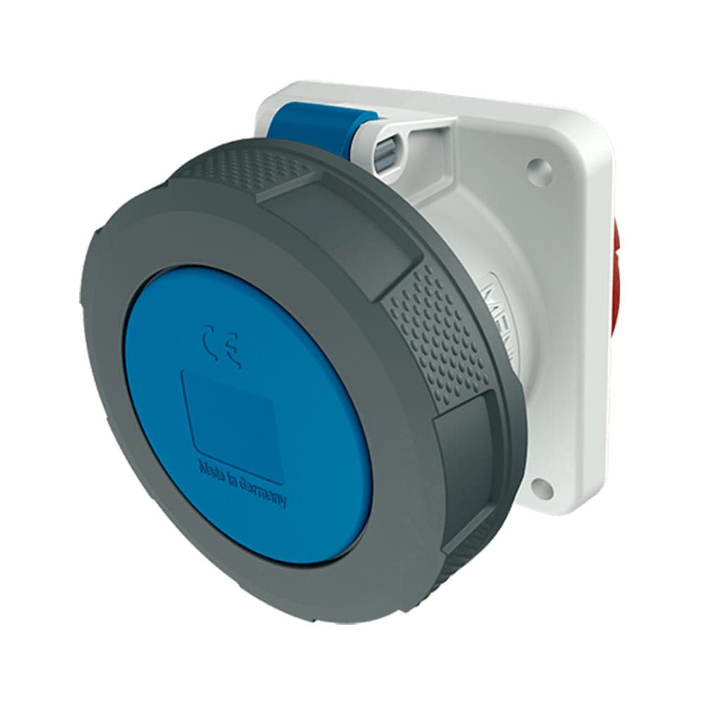 TOMA EMPOTRAR 63 A. 2P+T 230V AZUL 6H IP67 1264A MENNEKES