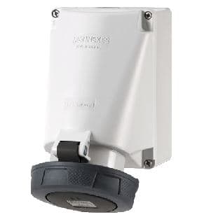 TOMA INDUSTRIAL ADOSABLE 3P+T 63A 500V NEGRO 7H IP67 133A