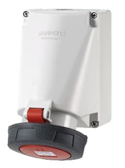 TOMA INDUSTRIAL ADOSABLE 3P+N+T 63A 400V ROJO 6H IP67 136A