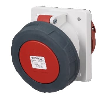 TOMA IND EMPOTRADO 3P+N+T 63A 400V ROJO 6H IP67 209A