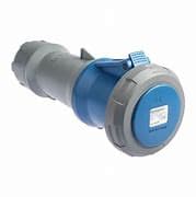 TOMA AEREO 63AMP 2P+T 250V AZUL 9H  POWERTOP PLUS 3403