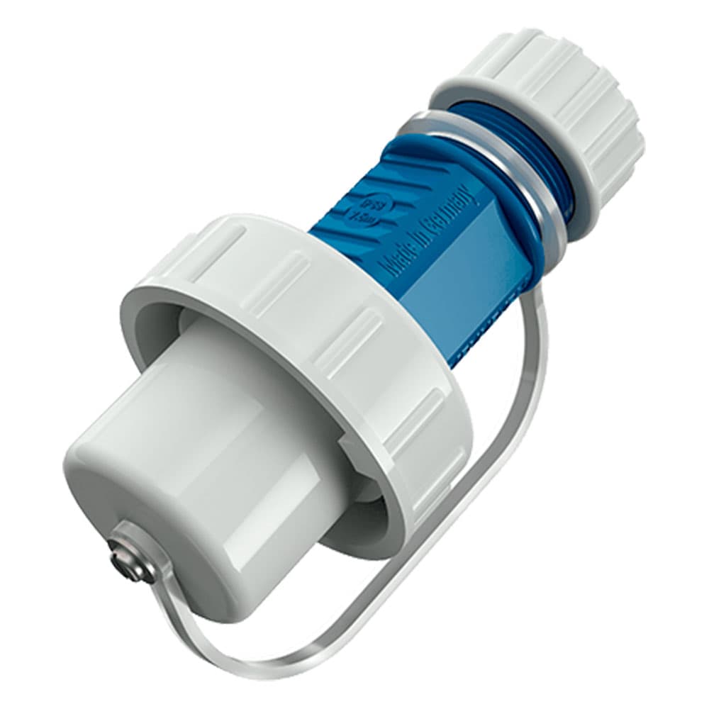 ENCHUFE SCHUKO 16A 2P+T 250V AZUL HERMETICO 10828