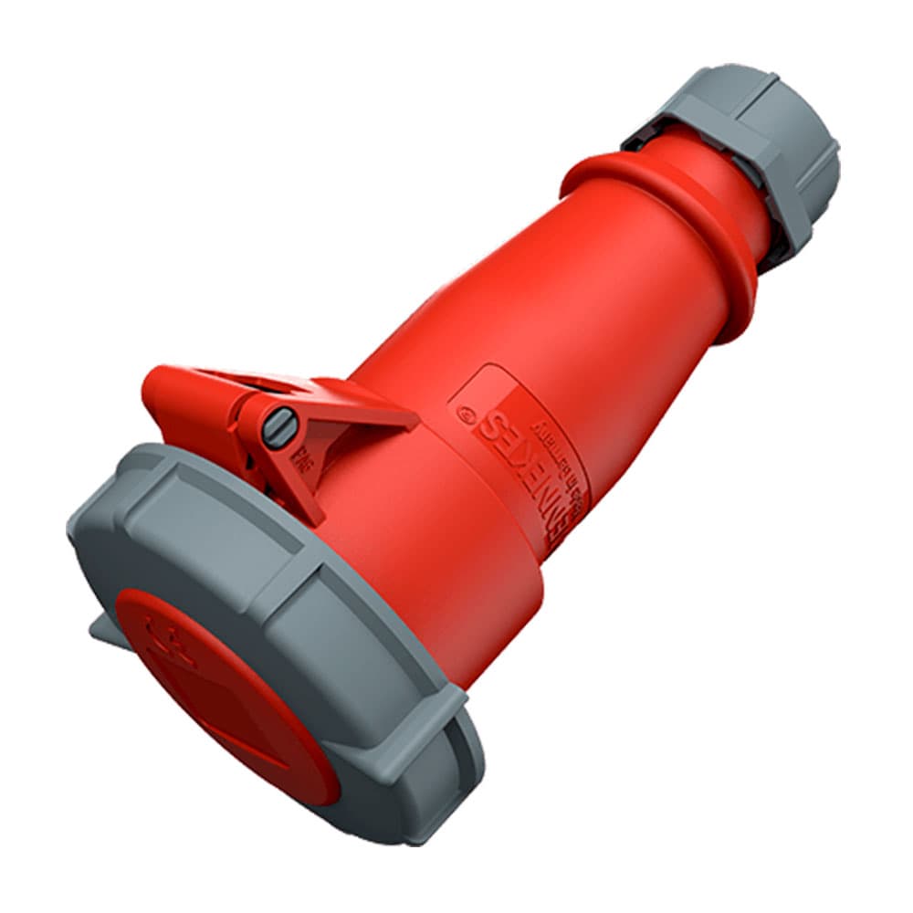 TOMA INDUSTRIAL AEREO 3P+N+T 16A 400V ROJO 6H IP67 550